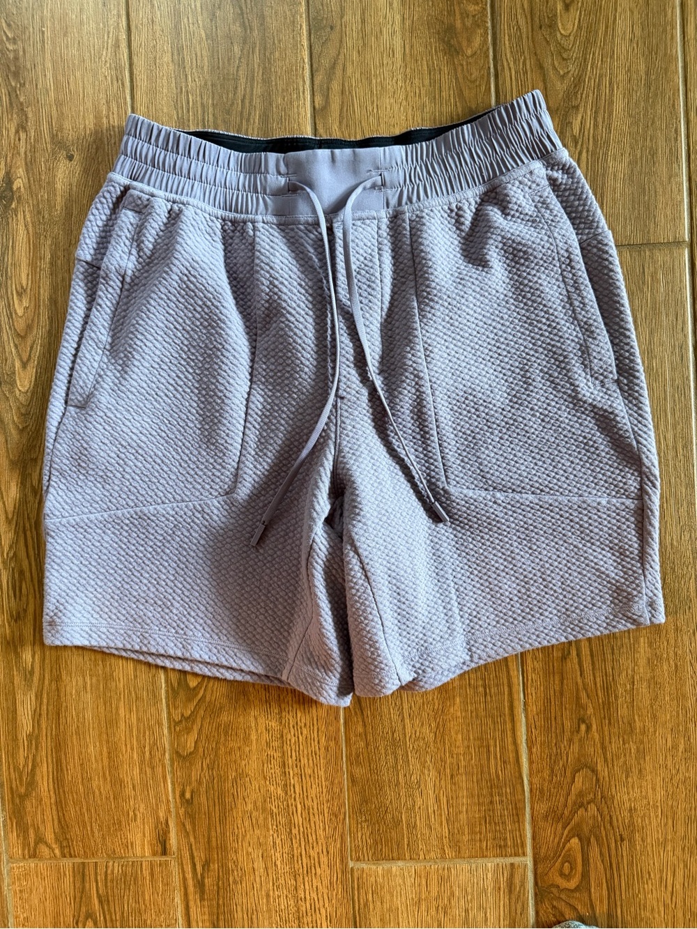 lululemon athletica Men's Textured Drawstring Shorts 7” in Lavender / medium